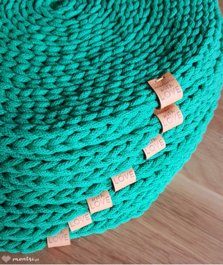 Titi podkładka na stół ze sznurka ręcznie robiona - kolor zielona trawka