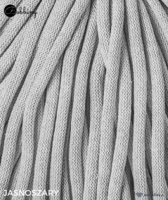 Jasnoszary sznurek bawełniany 9 mm Jumbo Bobbiny